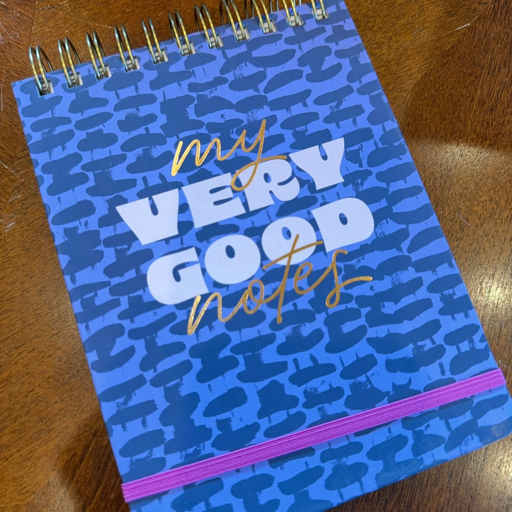 Tabitha Brown Notepad My Very Good Notes 2024 Unisex 6x8 Blue Purple Gold - Picture 2 of 6
